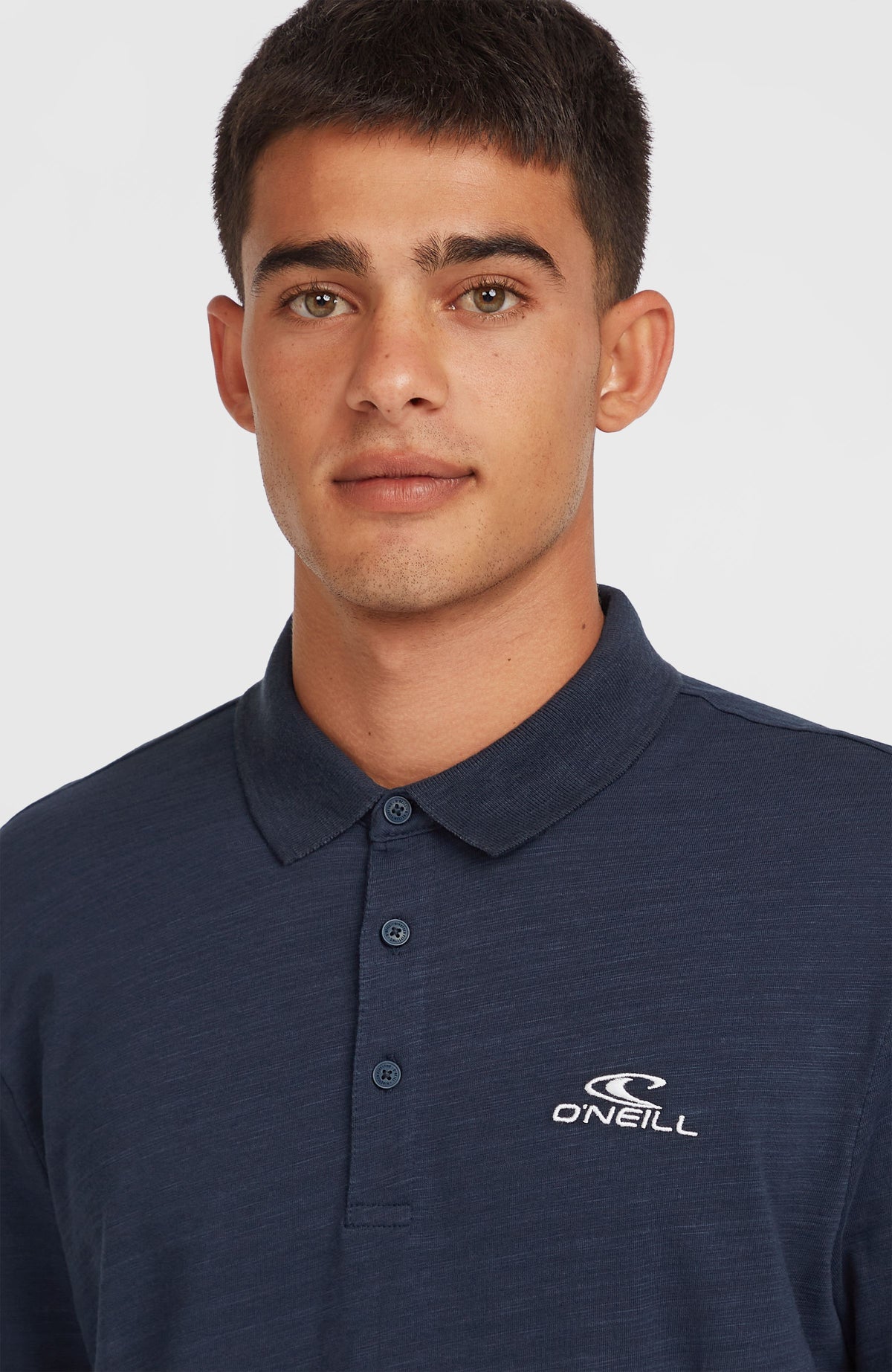 Slub Small Logo Polo | Ink Blue