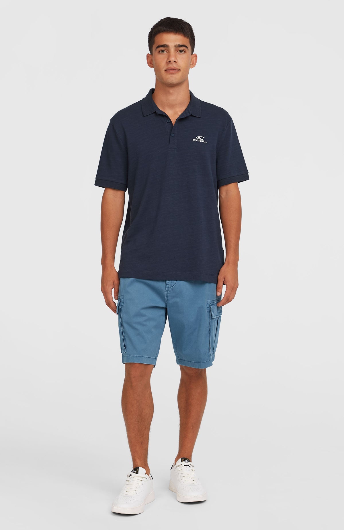 Slub Small Logo Polo | Ink Blue
