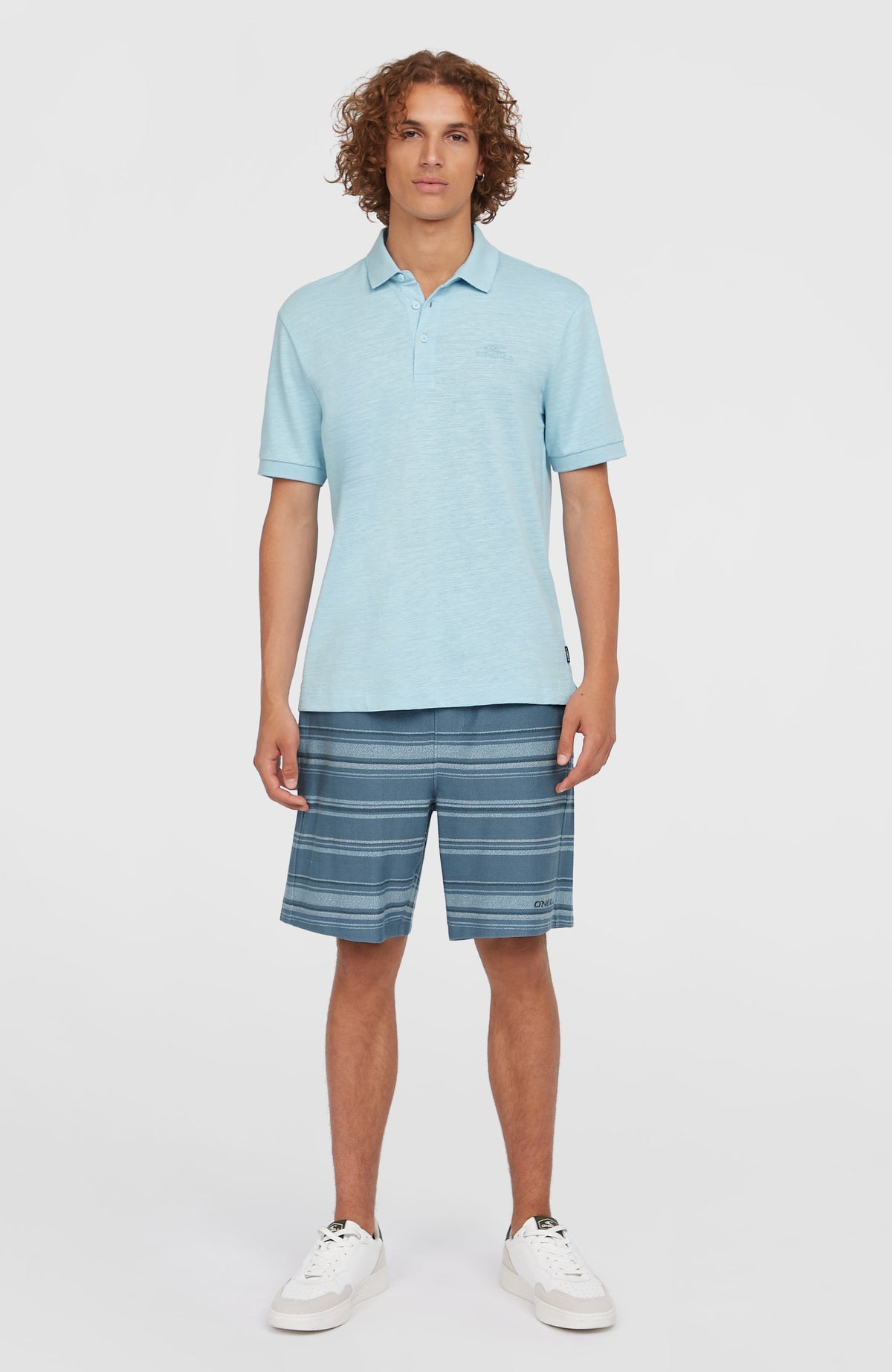 Slub Small Logo Polo | Morning Glory