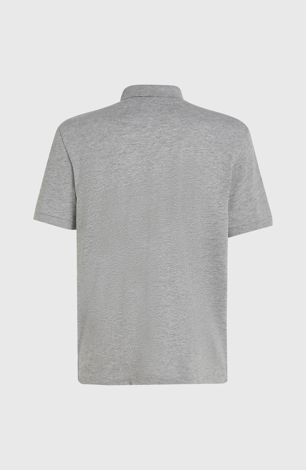 Slub Small Logo Polo | Silver Melee