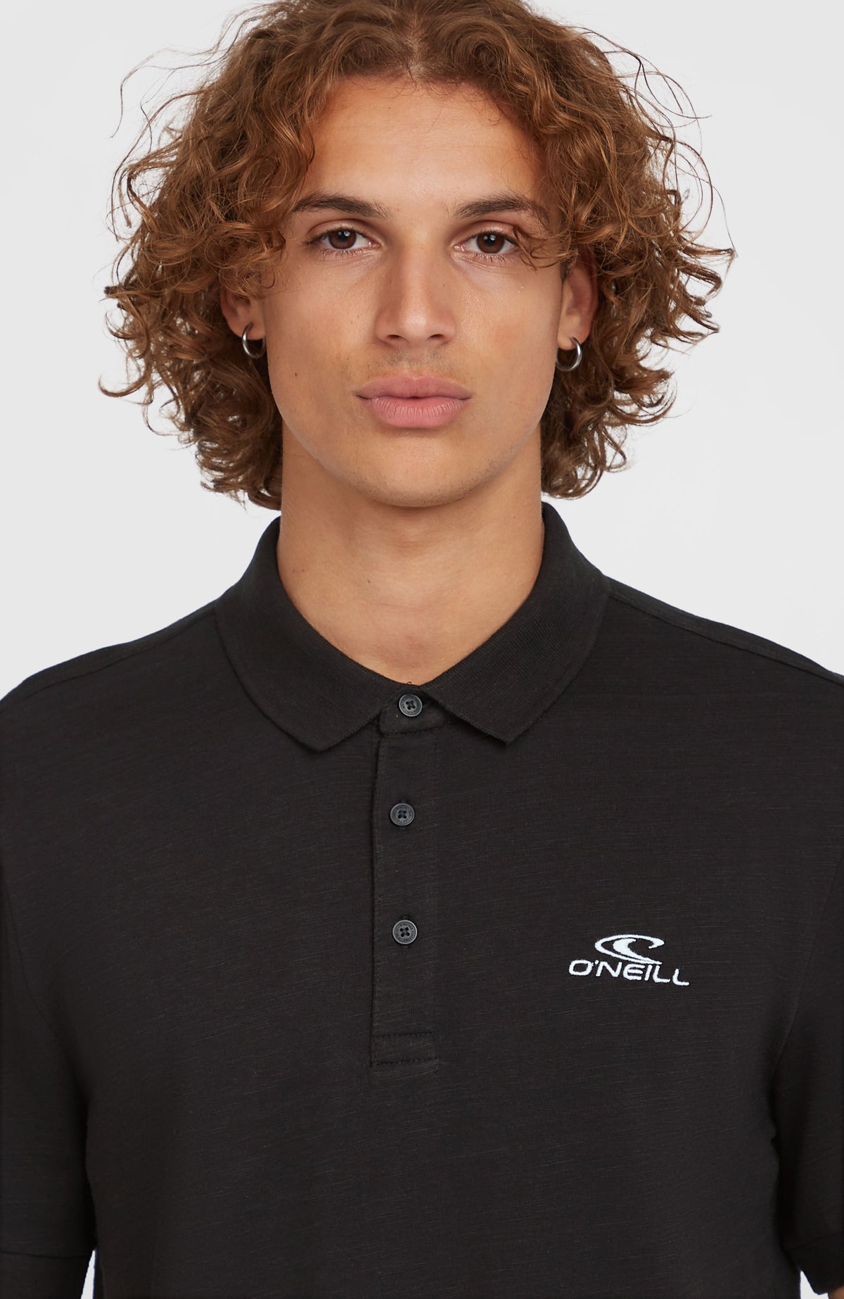 Slub Small Logo Polo | Black Out