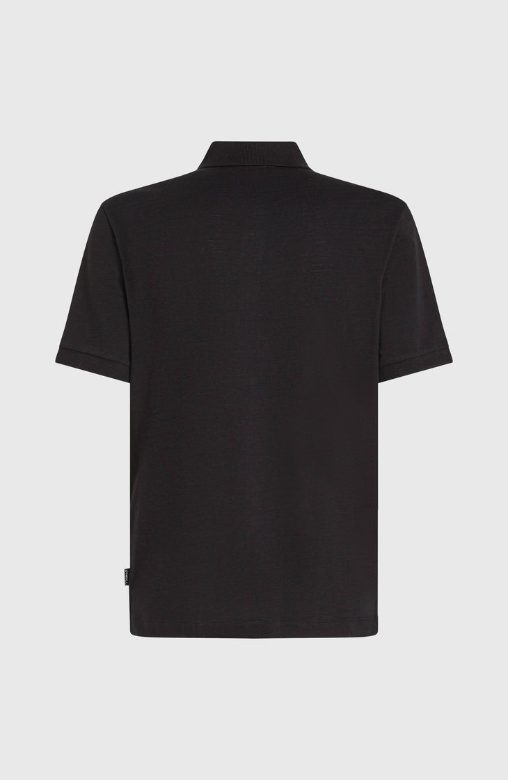 Slub Small Logo Polo | Black Out