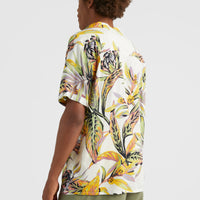 Print Shirt | White Tropical Flower