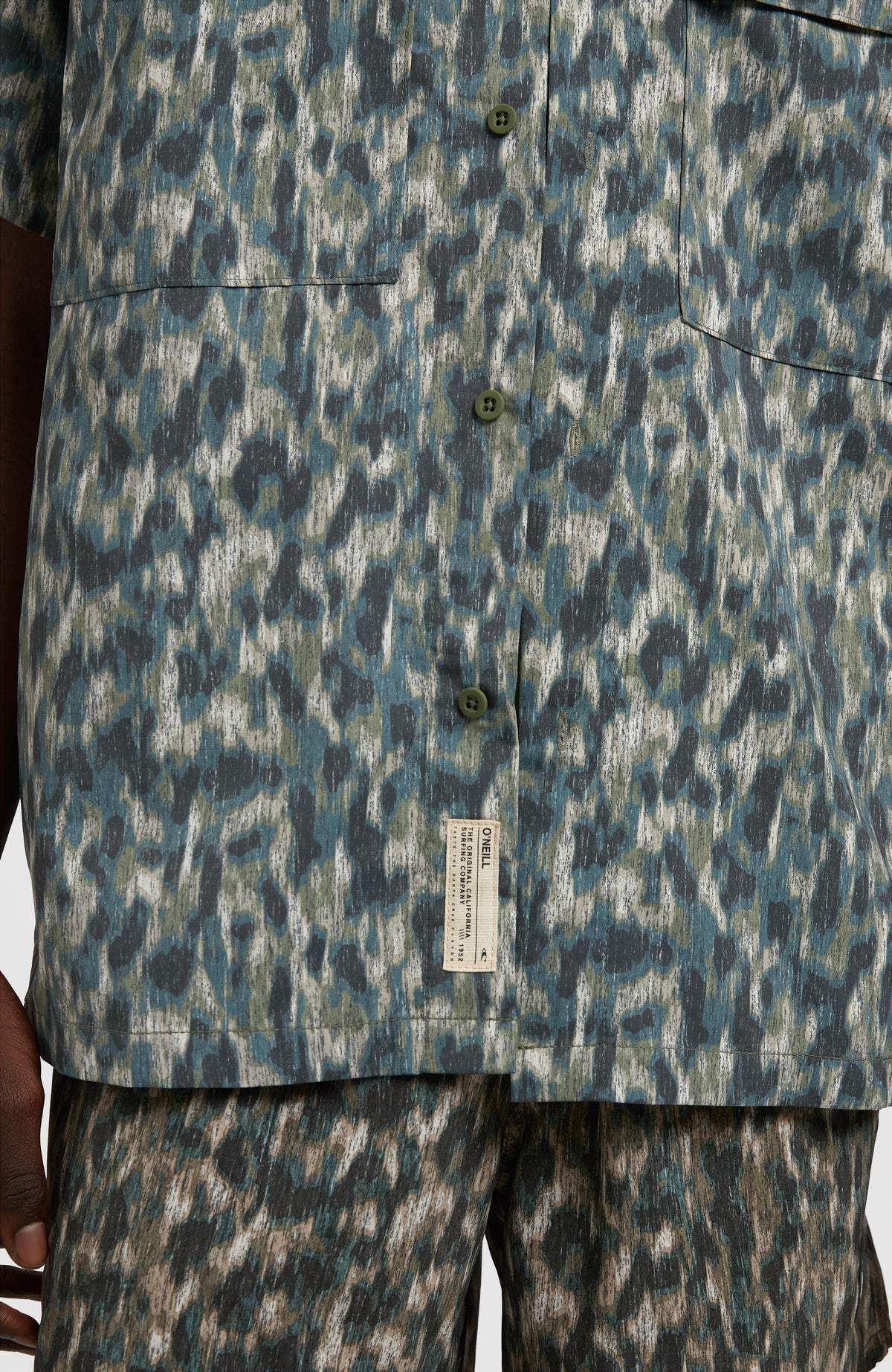 Camo All Over Print Tee, Lichen Green, T-Shirts & Tops