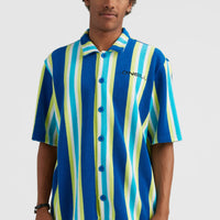 Brights Terry Shirt | Blue Towel Stripe