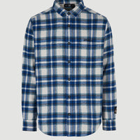 O'Neill TRVLR Series Flannel Check Shirt | Blue Shadow Check