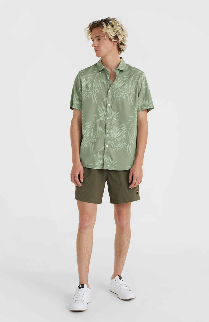 Mix and Match Floral Shirt | Green Tonal Tropicana