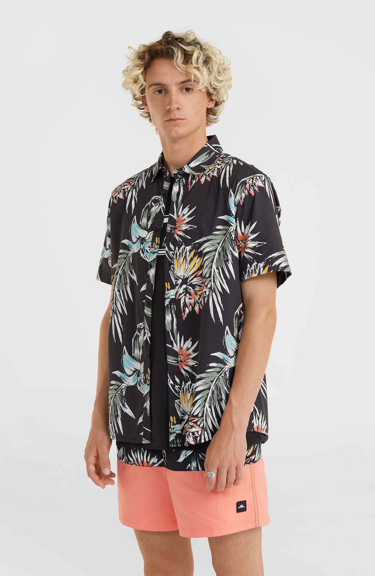 Mix and Match Floral Shirt | Black Tropicana