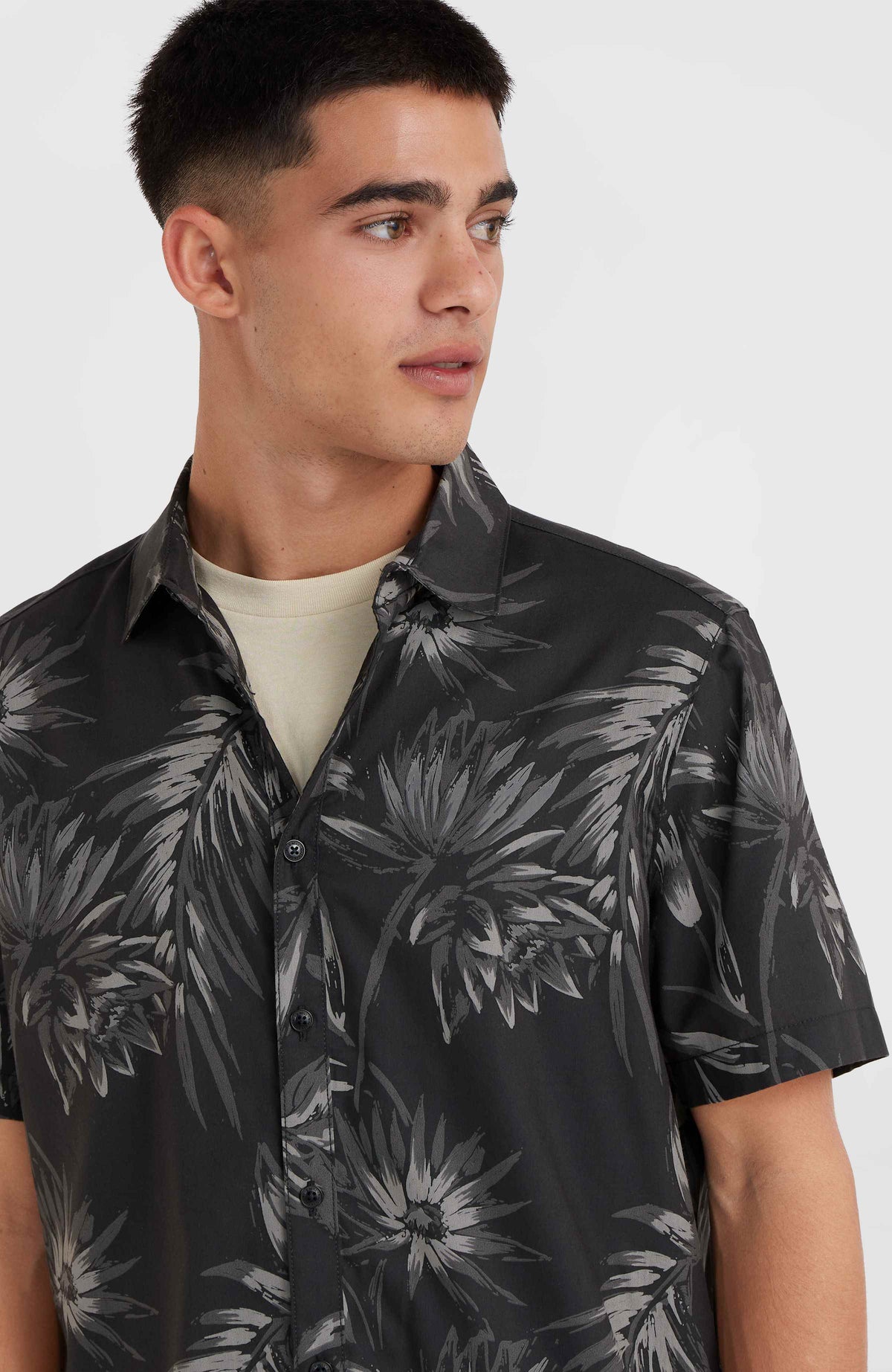 Mix and Match Floral Shirt | Black Tonal Tropican