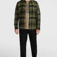 Flannel Check Shirt | Green Check Small