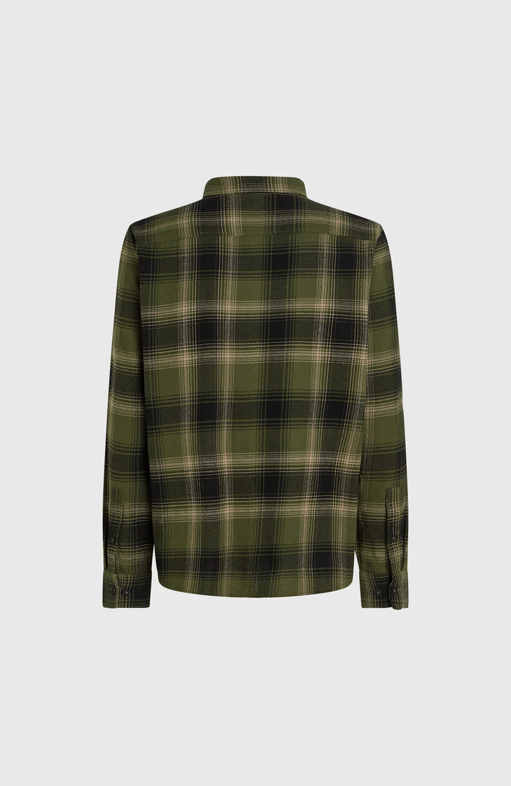 Flannel Check Shirt | Green Check Small