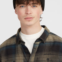 Flannel Check Shirt | Black Check Small