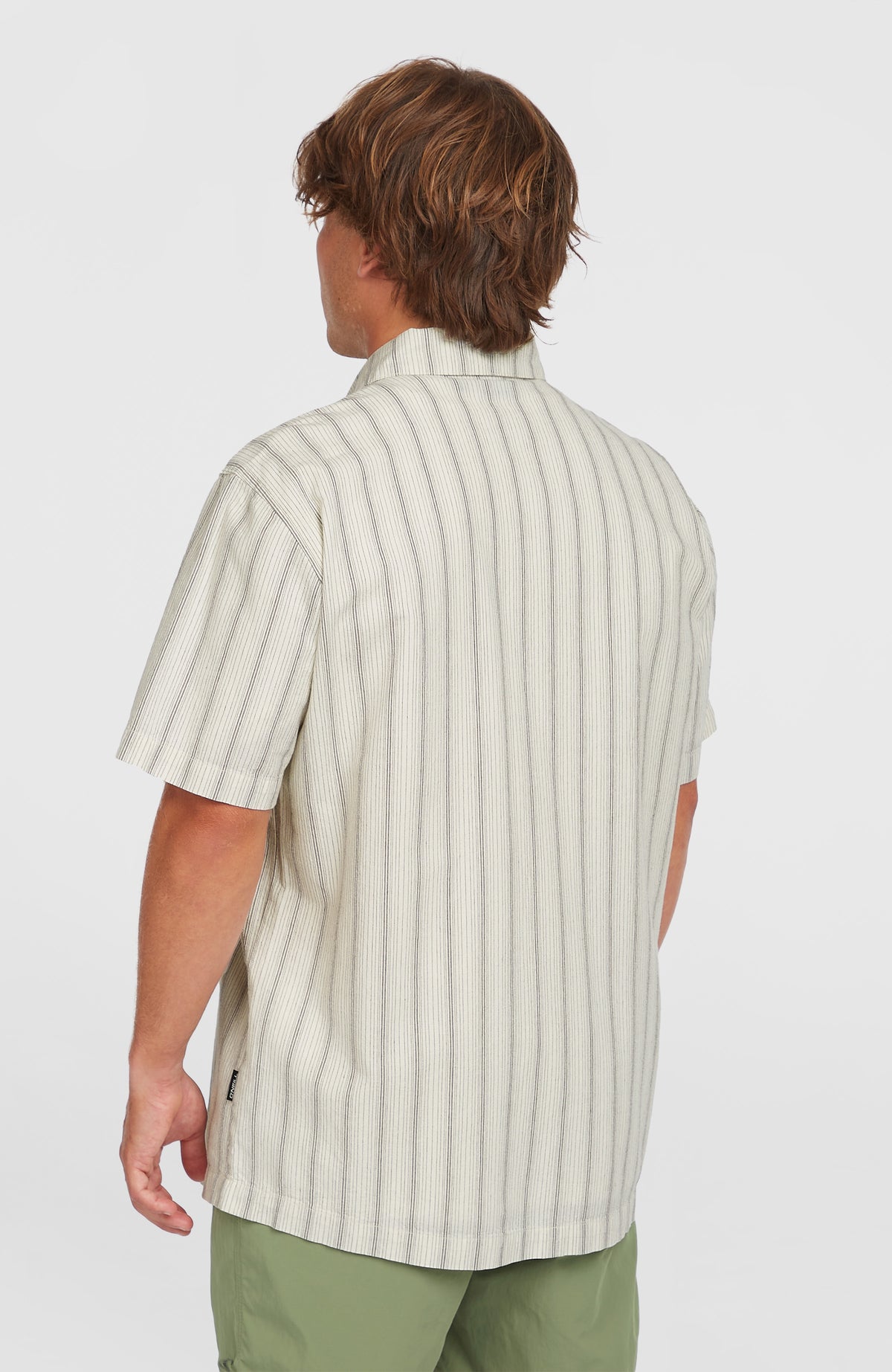 Jacquard Stripe Shirt | Beige Cali Stripe