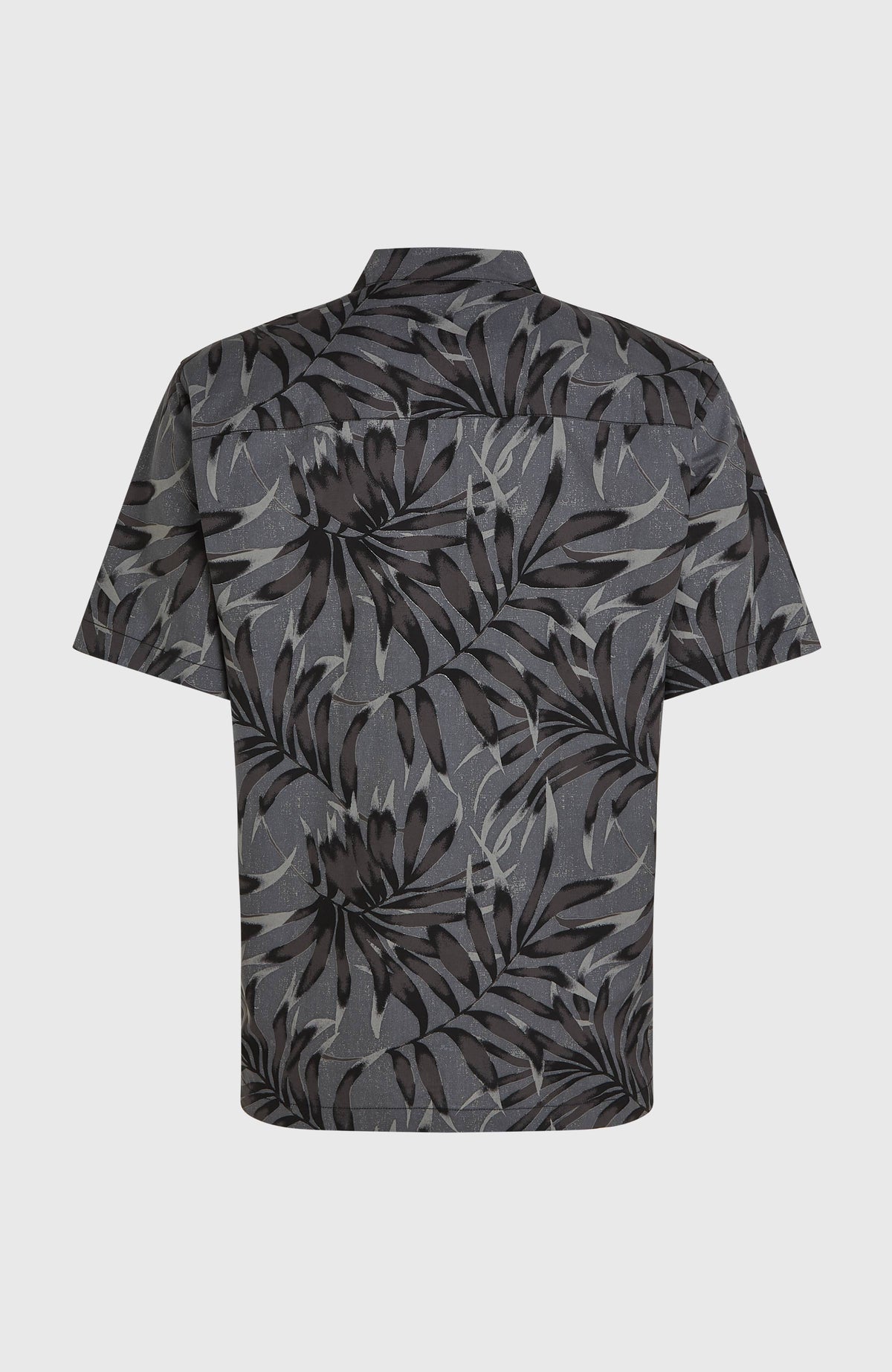 Print Shirt | Black Dipped Leaves