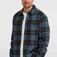 Must-Have Fleece-Lined Shirt | Blue Flannel Check
