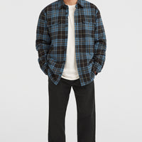Must-Have Fleece-Lined Shirt | Blue Flannel Check