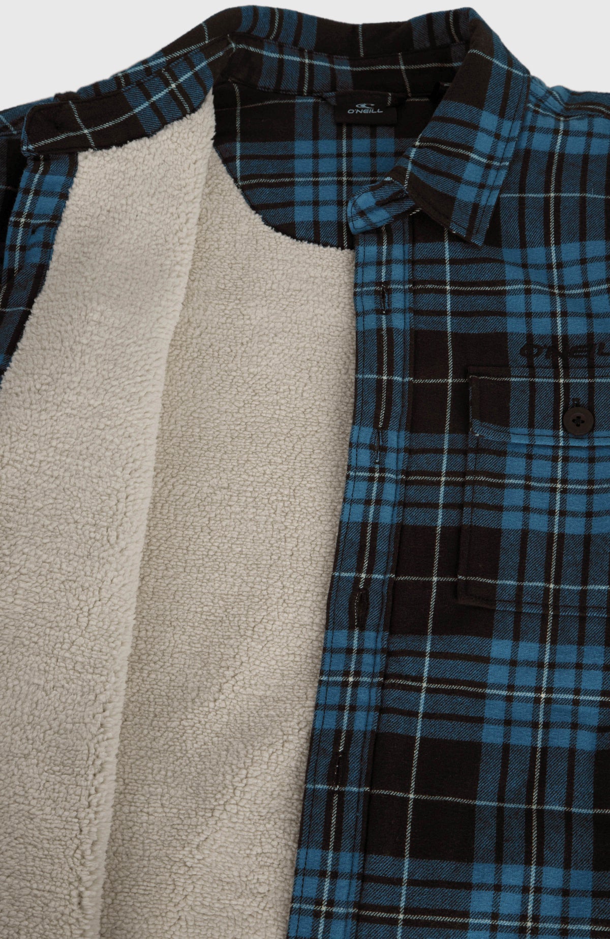 Must-Have Fleece-Lined Shirt | Blue Flannel Check