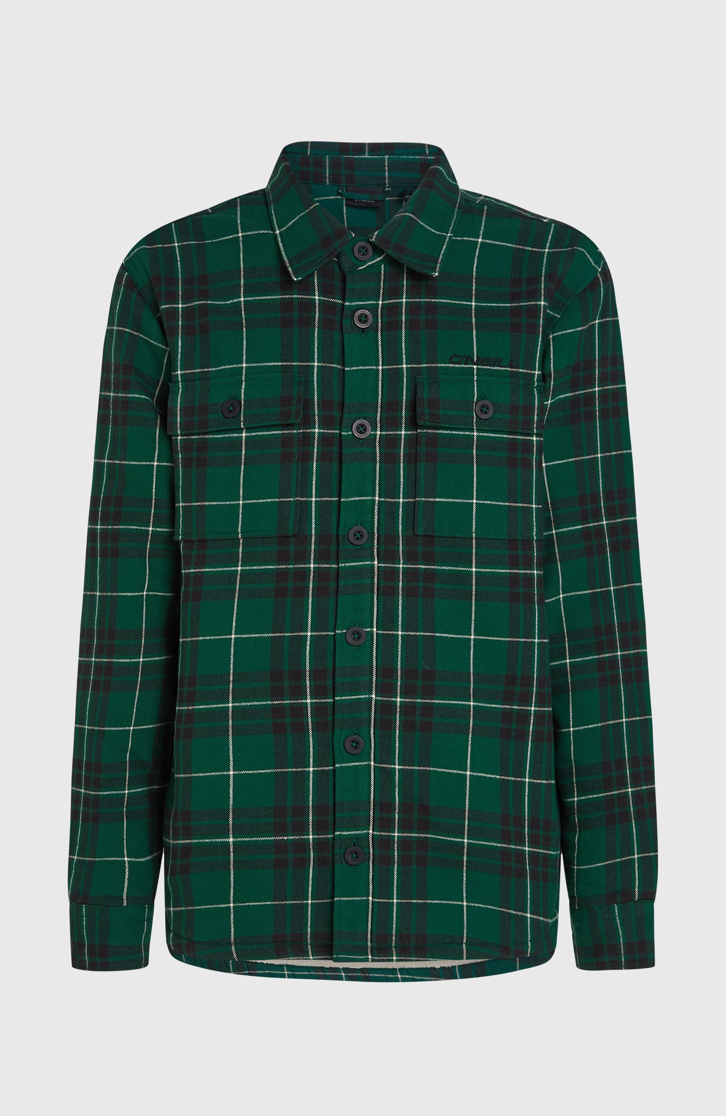 Must-Have Fleece-Lined Shirt | Green Flannel Check – O'Neill
