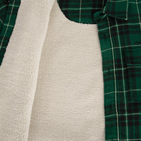 Must-Have Fleece-Lined Shirt | Green Flannel Check