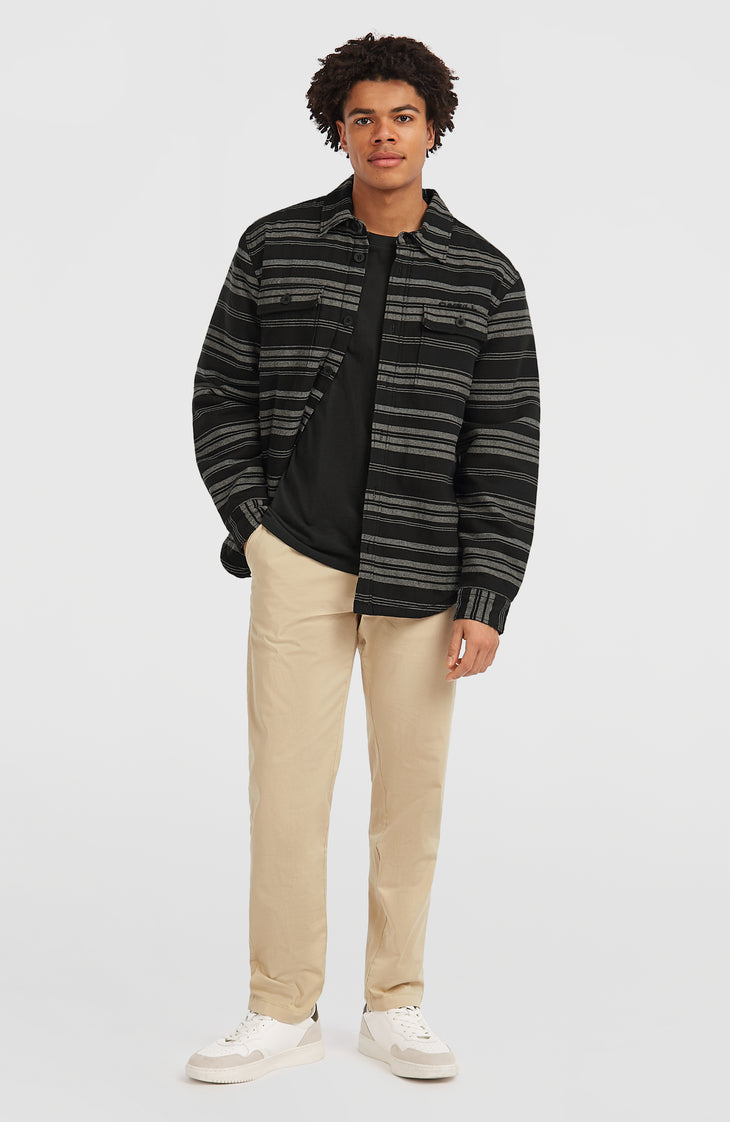Must-Have Fleece-Lined Shirt | Black Bavaro