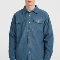 O'Riginals Corduroy Fleece-Lined Overshirt | Mozart Blue