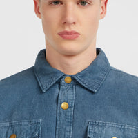 O'Riginals Corduroy Fleece-Lined Overshirt | Mozart Blue