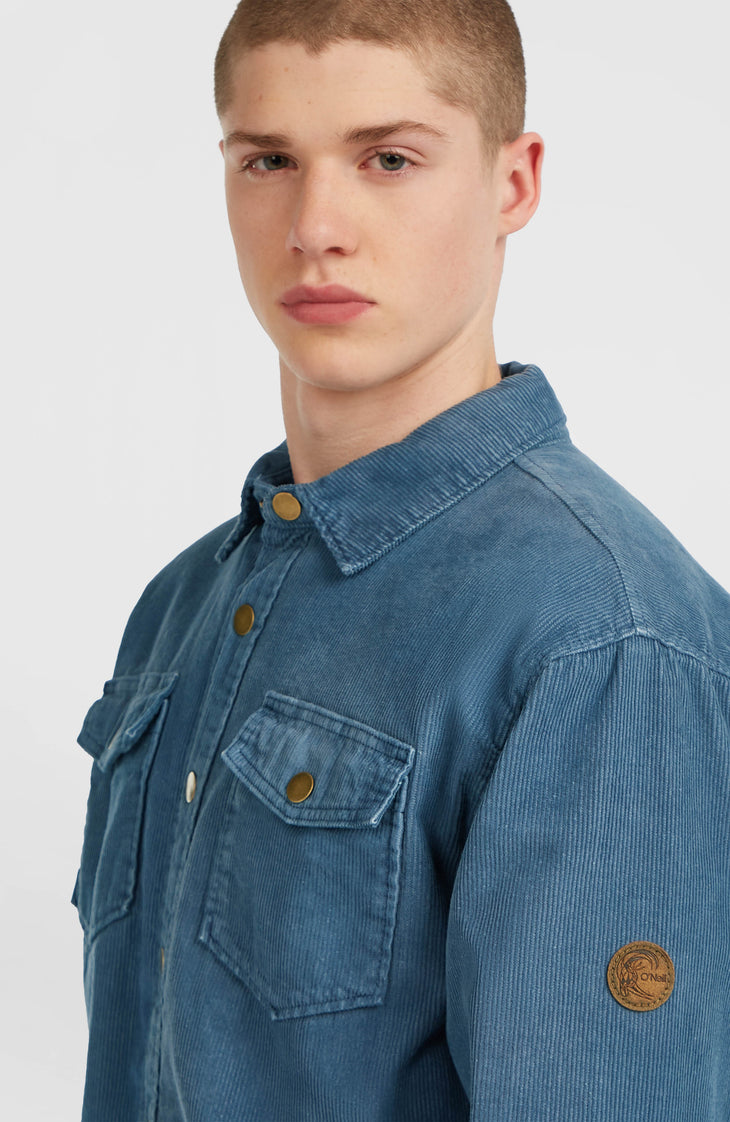 O'Riginals Corduroy Fleece-Lined Overshirt | Mozart Blue