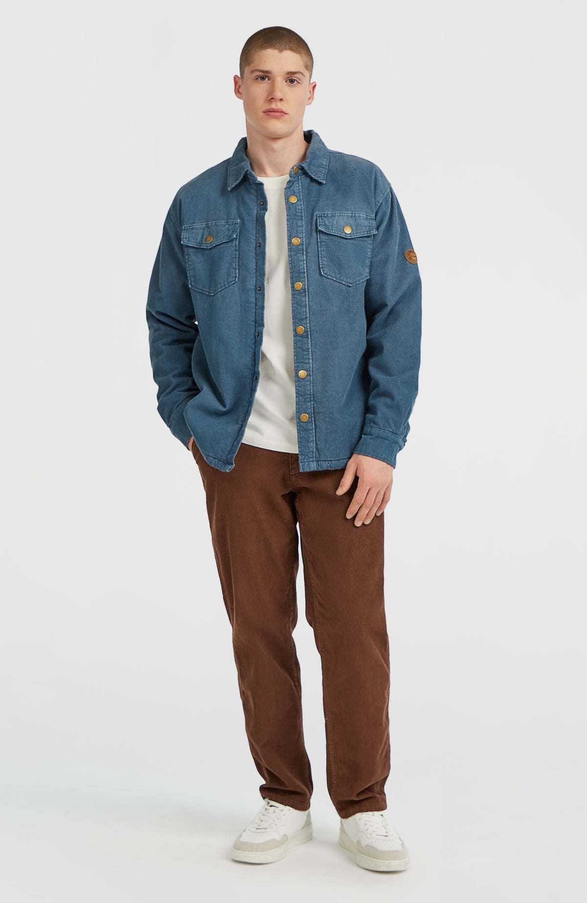 O'Riginals Corduroy Fleece-Lined Overshirt | Mozart Blue
