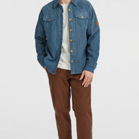 O'Riginals Corduroy Fleece-Lined Overshirt | Mozart Blue