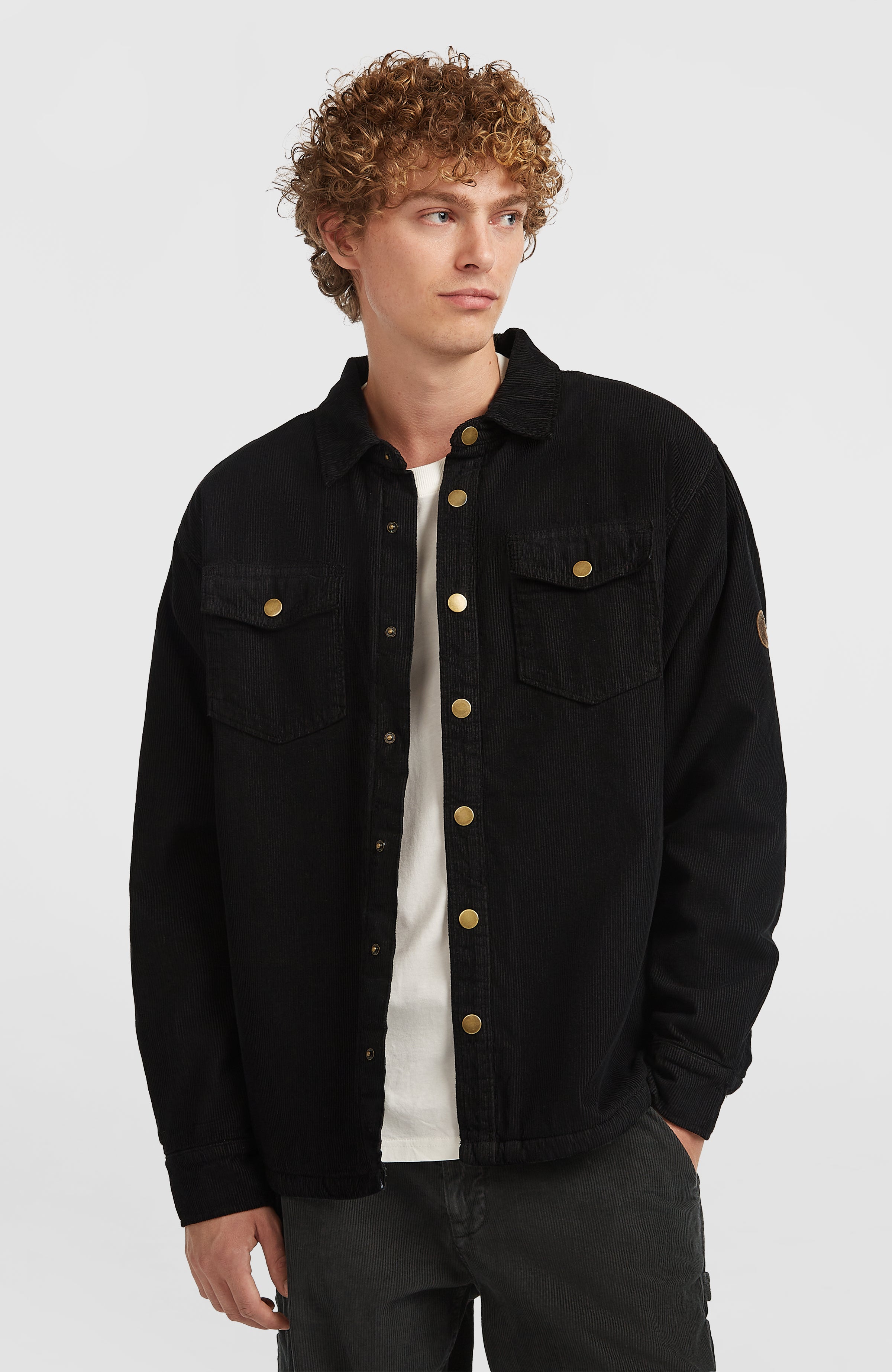 O'Riginals Corduroy Fleece-Lined Overshirt | Black Out – O'Neill