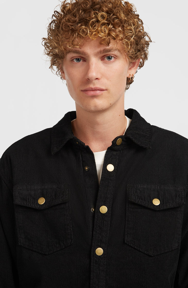 O'Riginals Corduroy Fleece-Lined Overshirt | Black Out