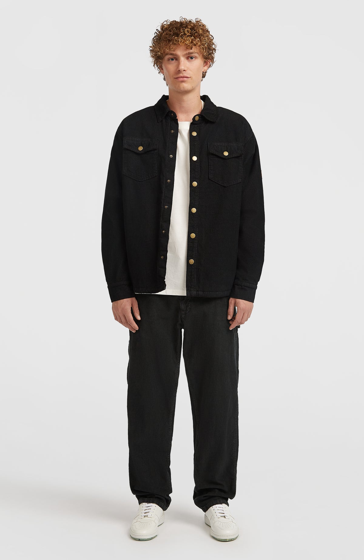 O'Riginals Corduroy Fleece-Lined Overshirt | Black Out