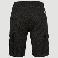 Park Cargo Short | Black Tonal Magic Carpet