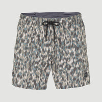 Packable All Over Print 15'' Hybrid Shorts | Green Minimal Camo