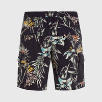 Essentials Cargo Shorts | Black Tropicana