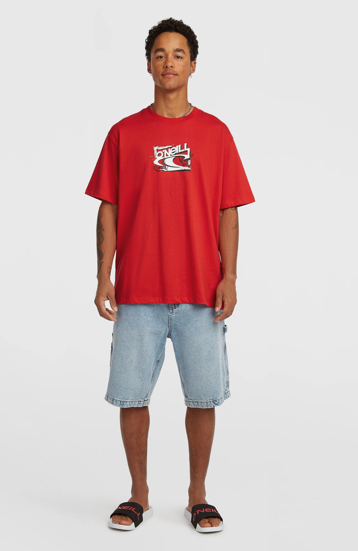 Essentials Denim Shorts | Denim Blue