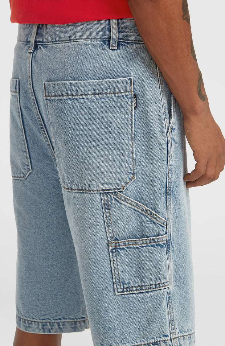 Essentials Denim Shorts | Denim Blue