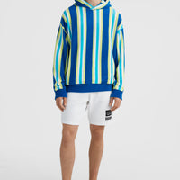 Brights Terry Hoodie | Blue Towel Stripe