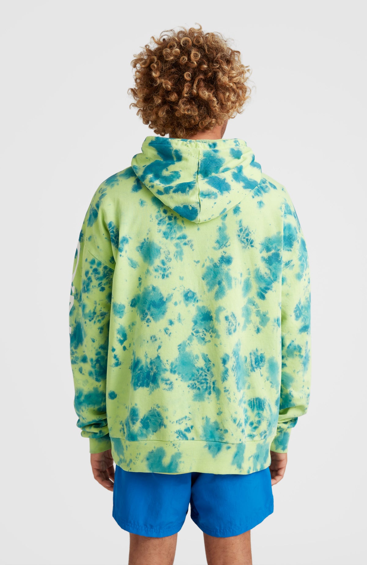 Blue and green tie hotsell dye hoodie