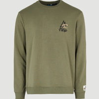 Torrey Crew Sweatshirt | Deep Lichen Green