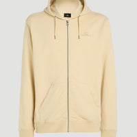 Small Logo Full-Zip Hoodie | Muslin