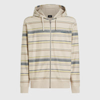 Bavaro Full-Zip Hoodie | Grey Vintage Stripe