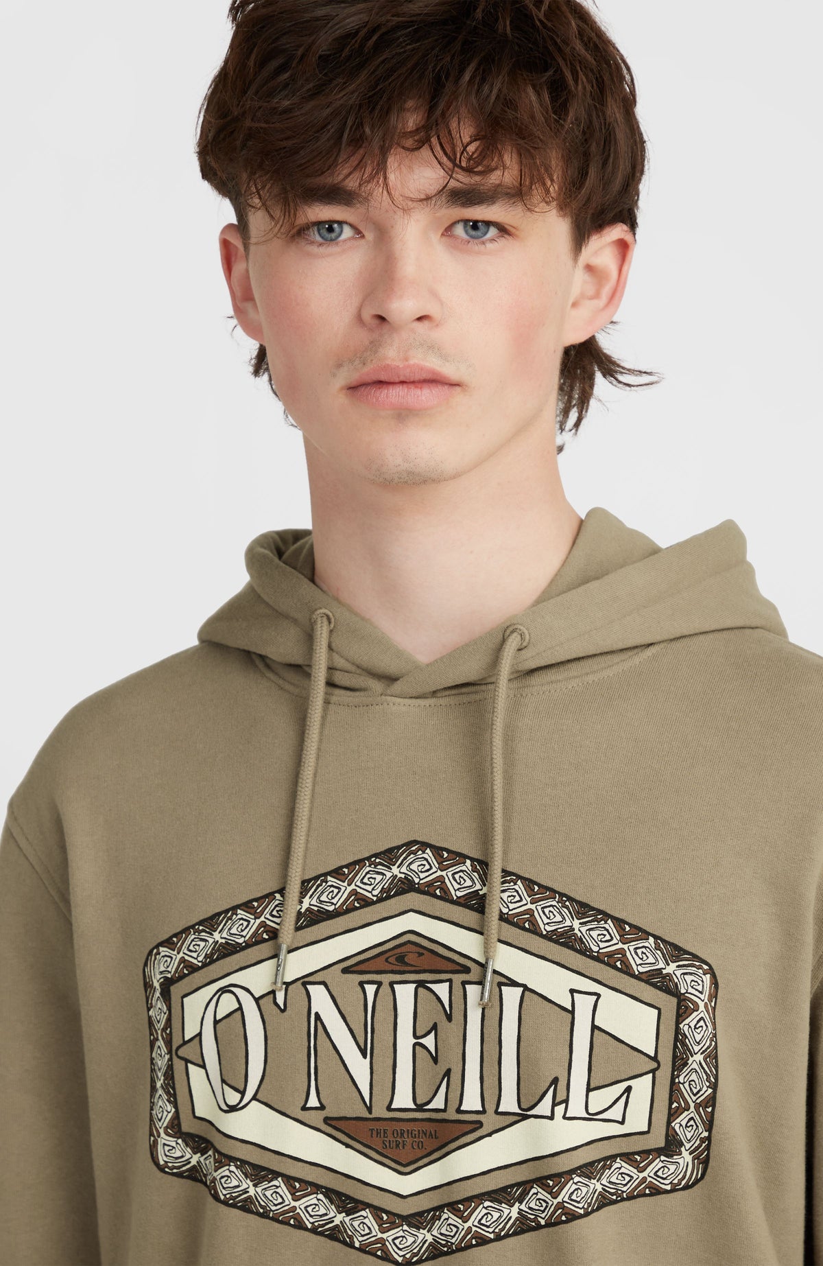 O'Neill Front Print Hoodie | Concrete