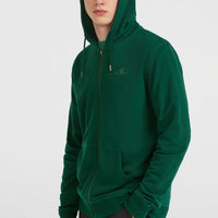 Small Logo Full-Zip Hoodie | Emerald Envy
