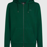 Small Logo Full-Zip Hoodie | Emerald Envy