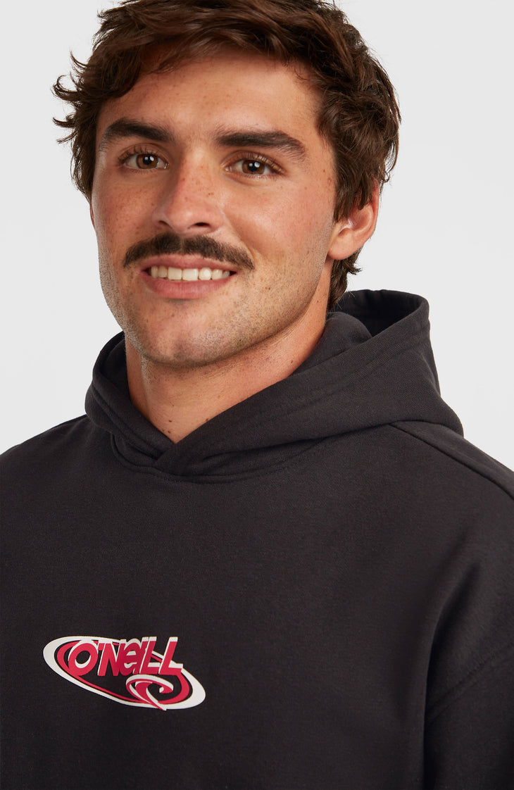 Essentials 90s Logo Hoodie | Black Out