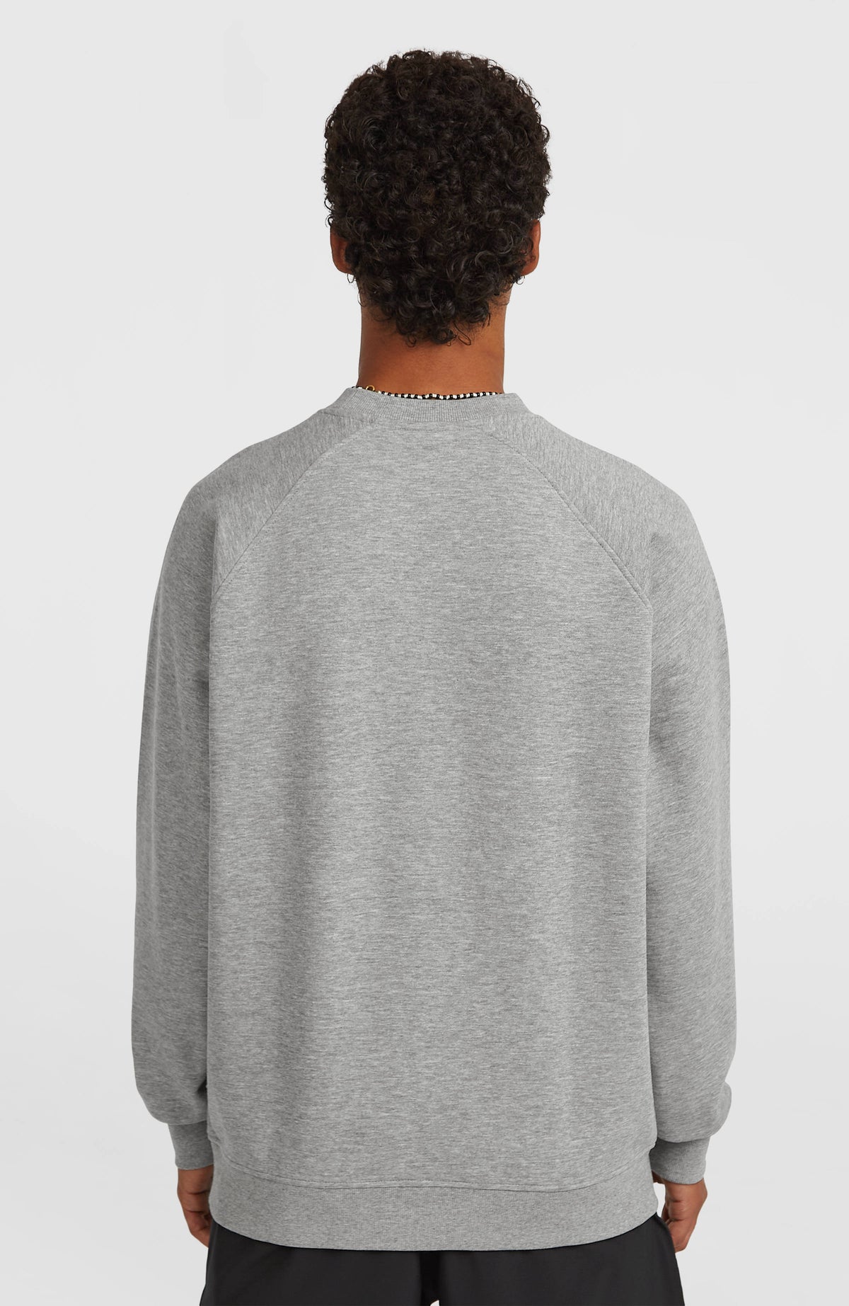 Essentials 90s Logo Crew Sweatshirt | Silver Melee