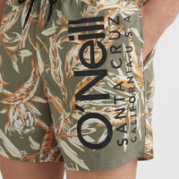 Cali Floral 16'' Swim Shorts | Deep Lichen Tonal Floral