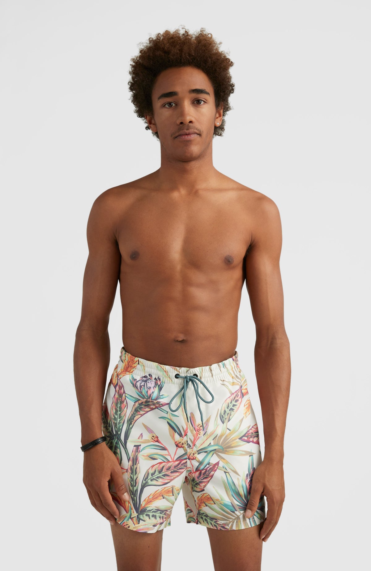 Cali Print 15 Swim Shorts White Tropical Flower O Neill