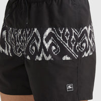 Cali Block 15'' Swim Shorts | Black Magic Carpet